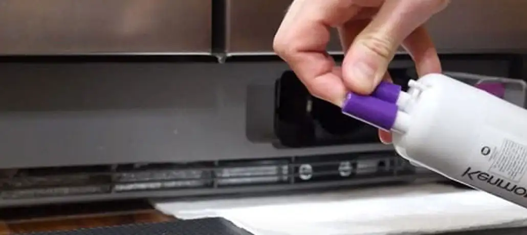 Changing the Water Filter on a Kenmore Refrigerator photo