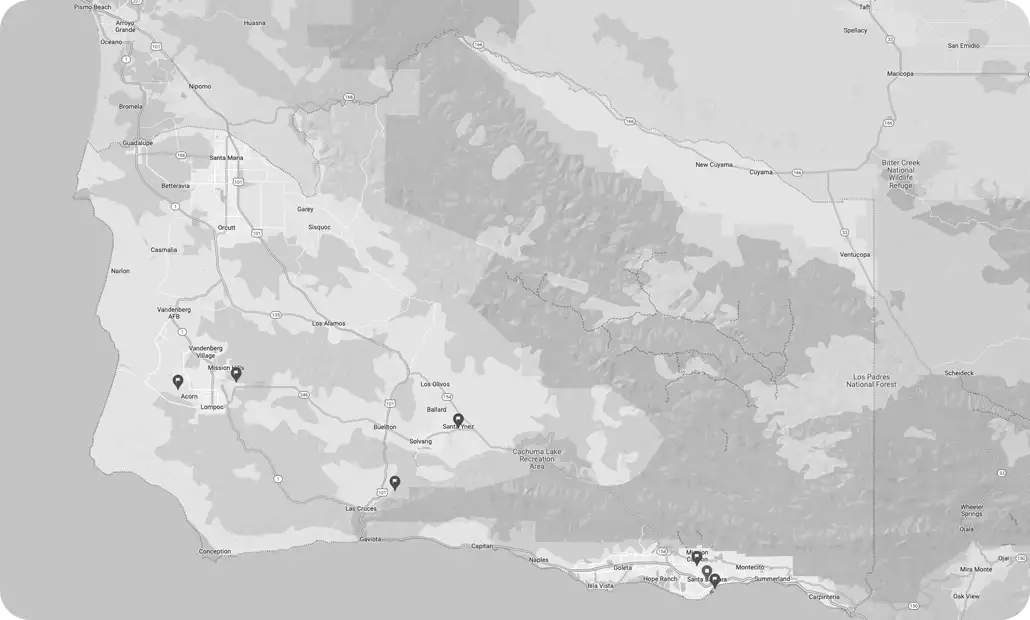 Santa Barbara County map image